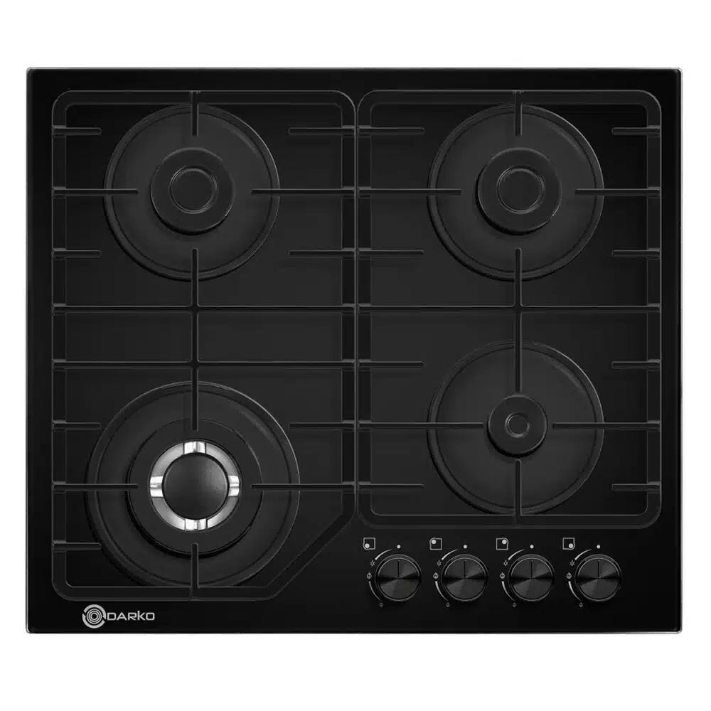 Aragaz Darko OE 642 BLGL Black 60 cm