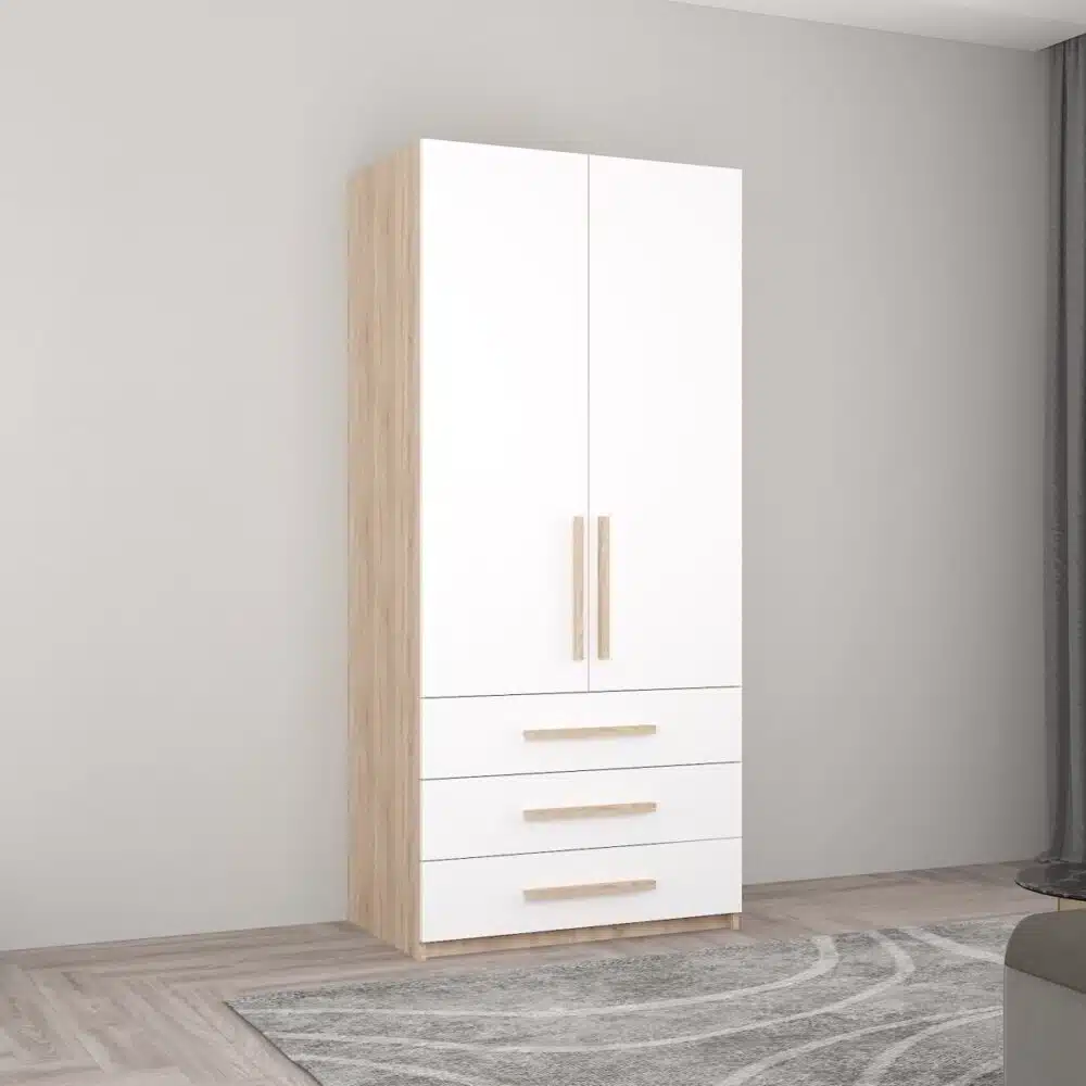 Dulap Smart-Home 0.80x0.56x2.0H m. cu polițe și sertare