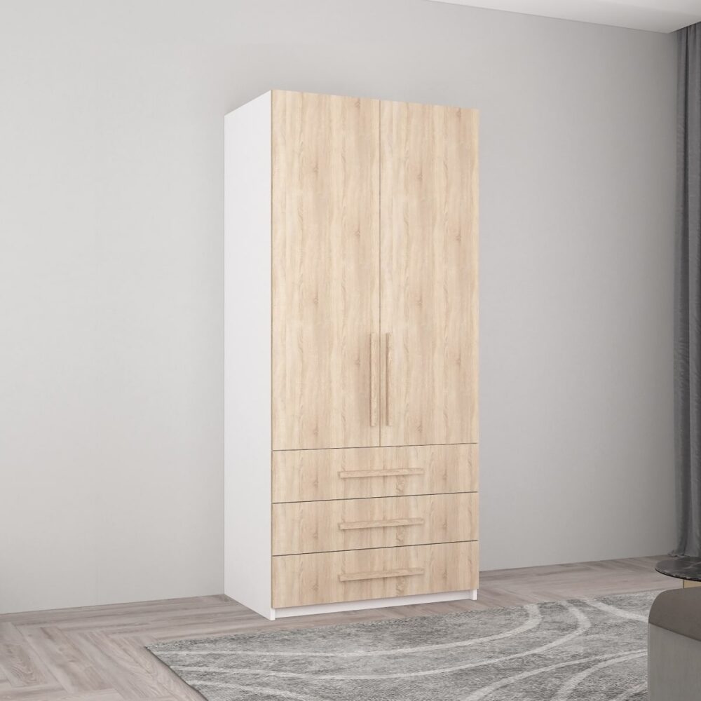 Dulap Smart-Home 0.90x0.56x2.0H m. cu polițe și sertare