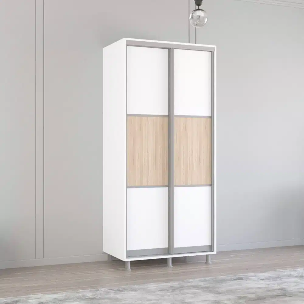 Dulap Aron-S 1.0m - 1.8m uși glisante din PAL (K) orizontal