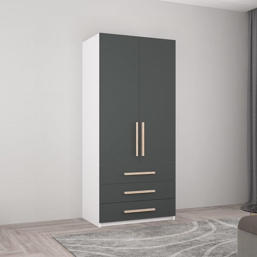 Dulap Smart-Home 1x0.56x2.0H m. cu polițe și sertare