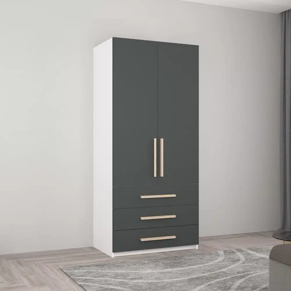 Dulap Smart-Home 1x0.56x2.0H m. cu polițe și sertare