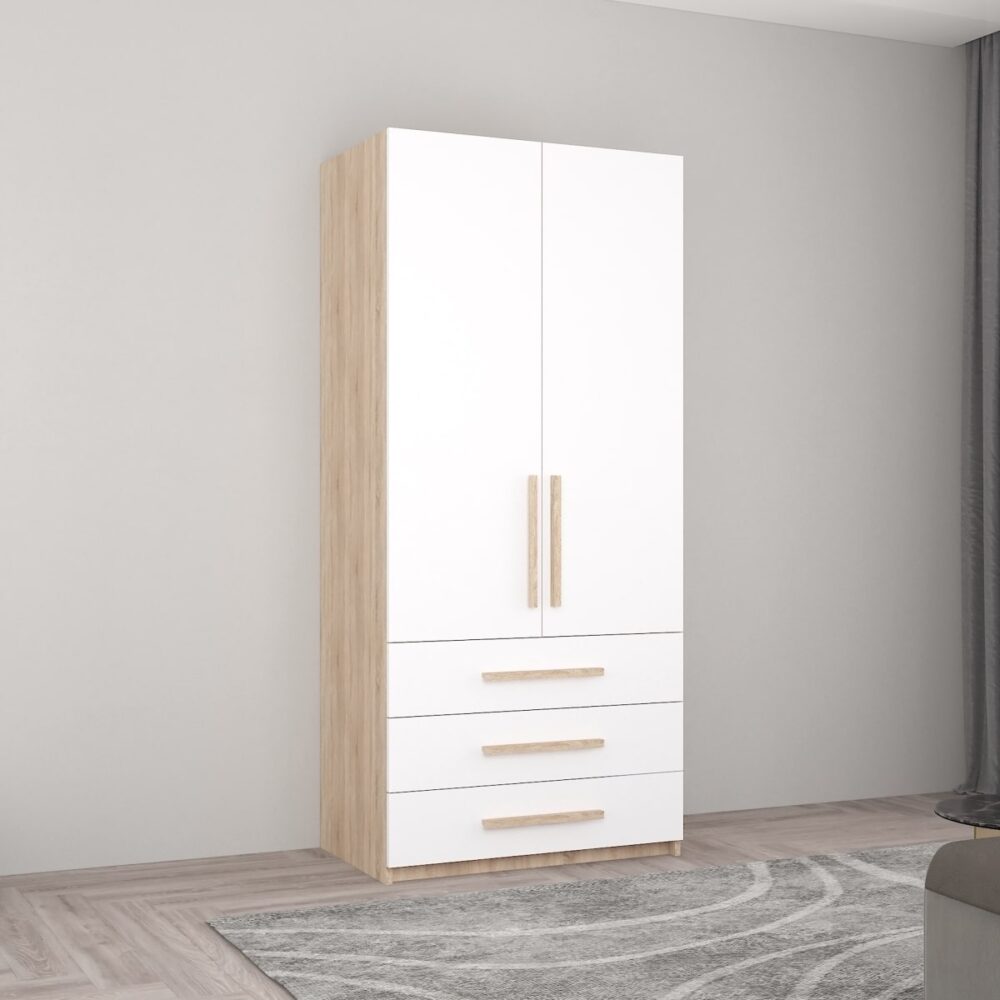 Dulap Smart-Home 0.80x0.56x2.0H m. cu polițe și sertare