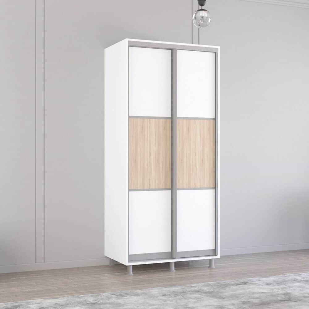 Dulap Aron-P (1.0m - 1.8m) uși glisante din PAL (K) orizontal