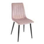 Scaun DC-90P N25 Catifea Pudra+Black Legs