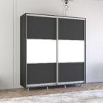 Dulap Aron (2.0m - 2.3m) uși glisante din PAL (K) orizontal