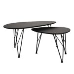 Set masa Cafea Anais Black CT-2010