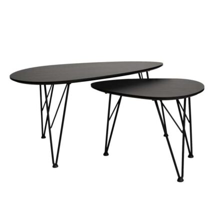 Set masa Cafea Anais Black CT-2010
