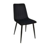 Scaun DC-90P N66 Catifea Black+Black Legs