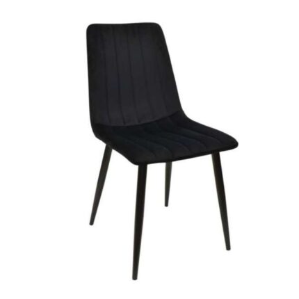 Scaun DC-90P N66 Catifea Black+Black Legs