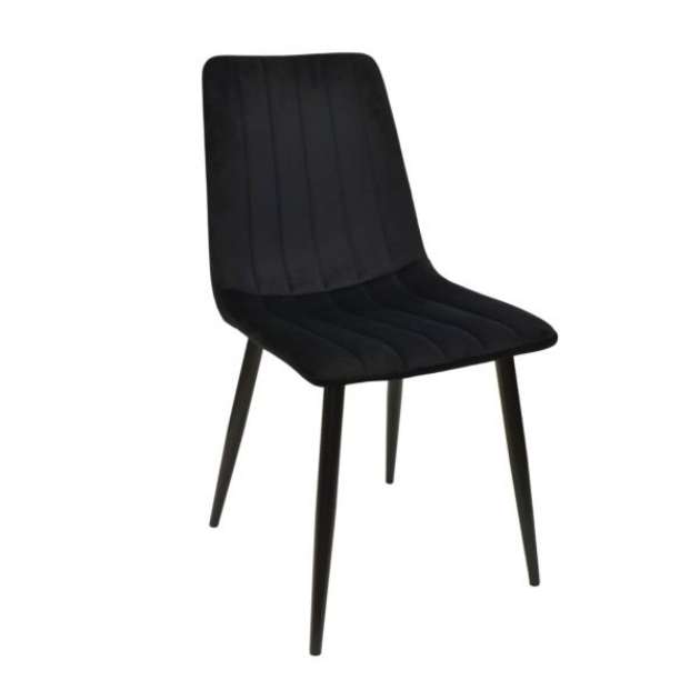 Scaun DC-90P N66 Catifea Black+Black Legs