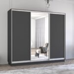 Dulap Fox (2.4m - 2.7m) uși glisante din oglindă și PAL