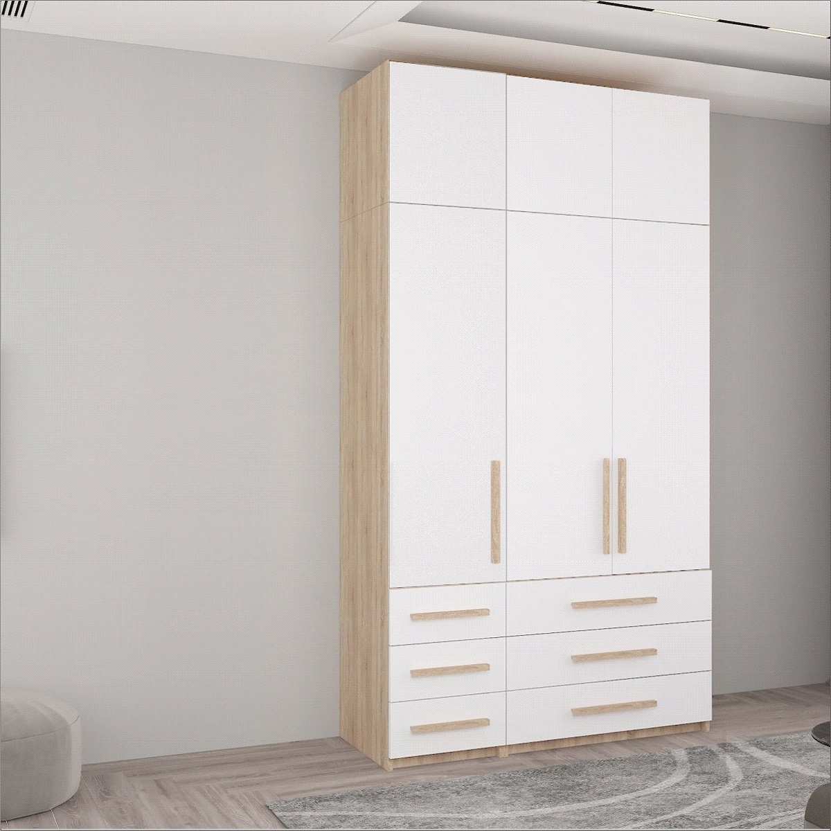 Dulap Smart-Home A+A+S+S 135x56x240/250/260H cm