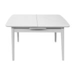 Masă Extensibilă Granna (120-150×75 cm) White + White Legs