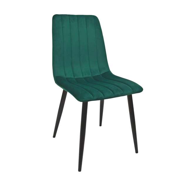 Scaun DC-90P N56 Catifea Green+Black Legs