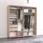 Dulap Aron (2.0m - 2.3m) uși glisante din PAL (K) orizontal