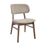 Scaun Uni Fg22616-16 Latte+Wood Legs