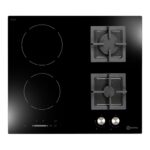 Plită combinată inducție/gaze Darko B6422 IG Black 60 cm