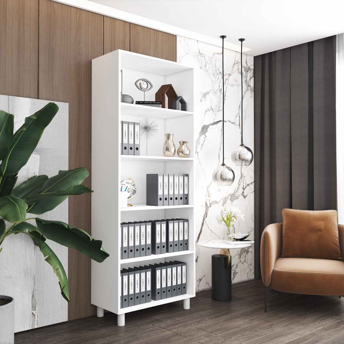 Dulap deschis cu rafturi Flex (80x38x210H cm)