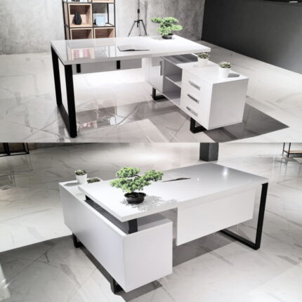 Birou Oxford MDF 150/140x75x75H cm(dreapta)