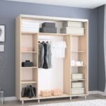 Dulap Aron-P (1.9m - 2.0m) uși glisante din PAL (K) orizontal