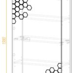 Dulap Zen 80x35x138H cm