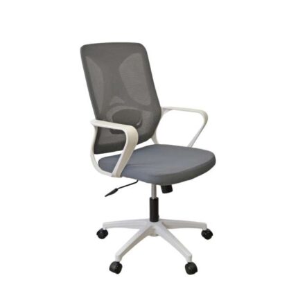 Fotoliu Birou F-20141 A Grey Seat+White Frame