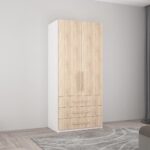 Dulap Smart-Home 0.80x0.56x2.0H m. cu polițe și sertare