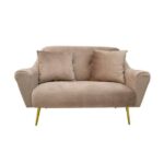 Canapea GLORIOSA(2 locuri) Beige MS01-36+Gold Leg