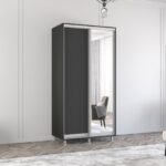 Dulap Aron-S (1.0m - 1.8m) uși glisante din oglindă și PAL