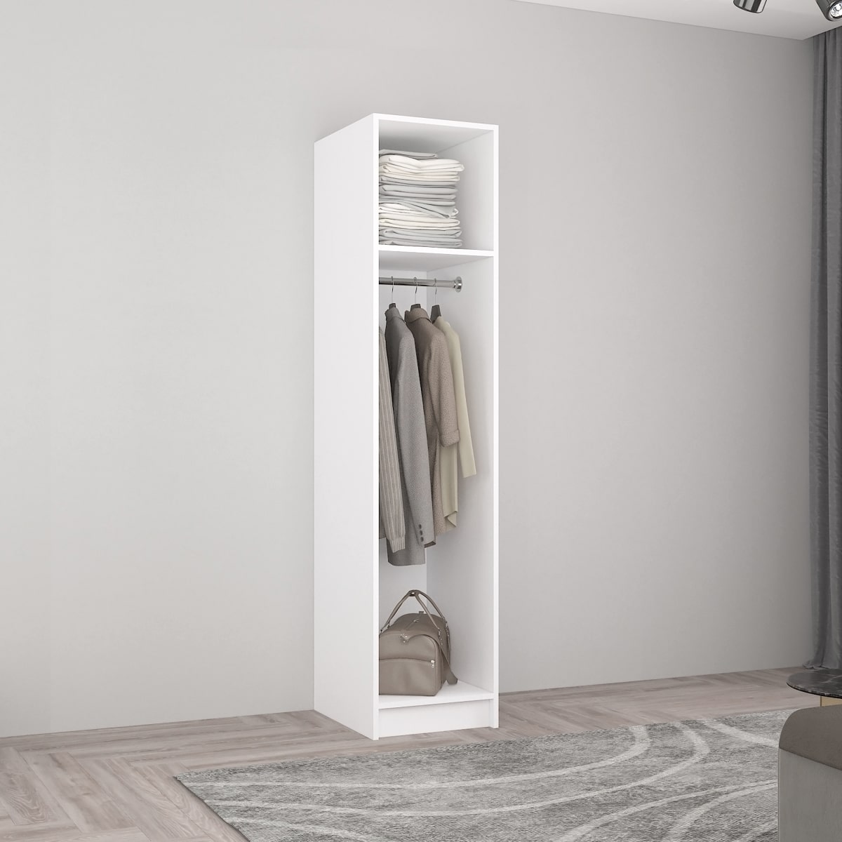 Dulap Smart-Home 0.50x0.56x2.0H m. cu bară p/u umerașe