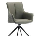Fotoliu Queen Stofa + Piele C2532V Grey