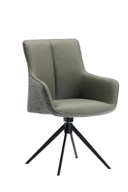Fotoliu Queen Stofa + Piele C2532V Grey