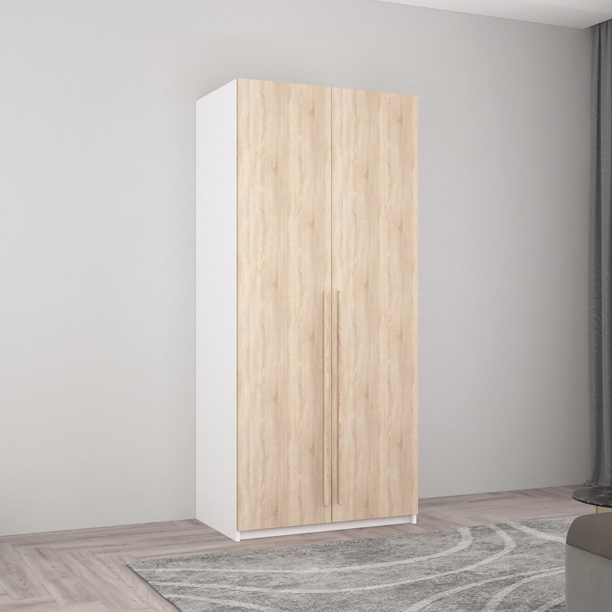 Dulap Smart-Home 0.90x0.56x2.0H m. cu bară p/u umerașe