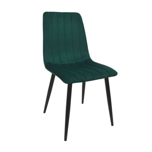 Scaun DC-90P N57 Catifea Dark Green+Black Legs