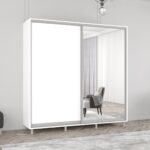 Dulap Aron-S (1.9m - 2.0m) uși glisante din oglindă și PAL
