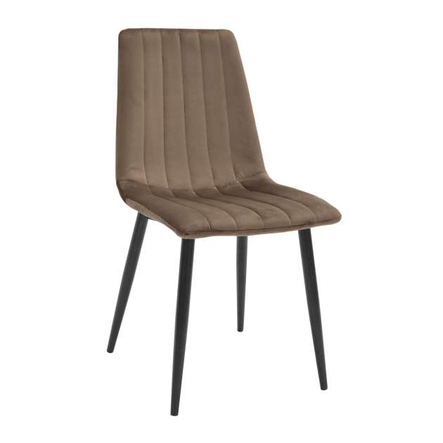 Scaun DC-90P N49 Catifea-Brown+Black Legs