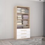 Dulap Smart-Home 0.90x0.56x2.0H m. cu polițe și sertare