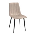 Scaun DC-90P N9 Catifea Beige+Black Legs