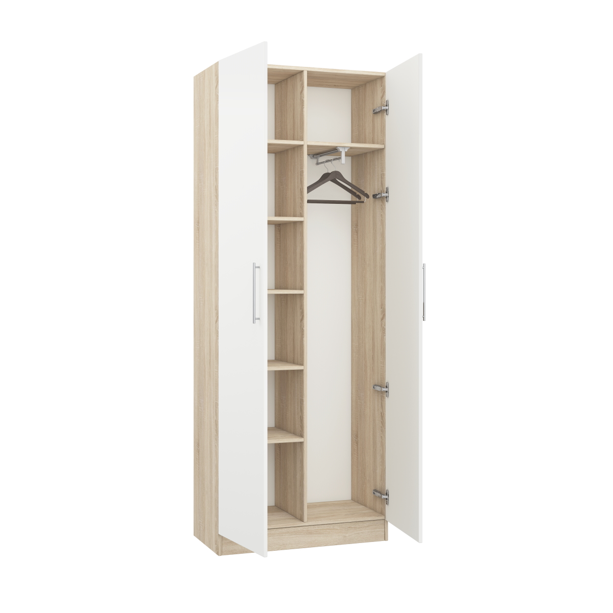 Dulap haine combinat Practik (80x40x210H cm)