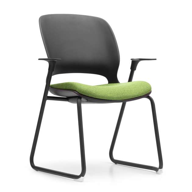 Scaun NEO black+green