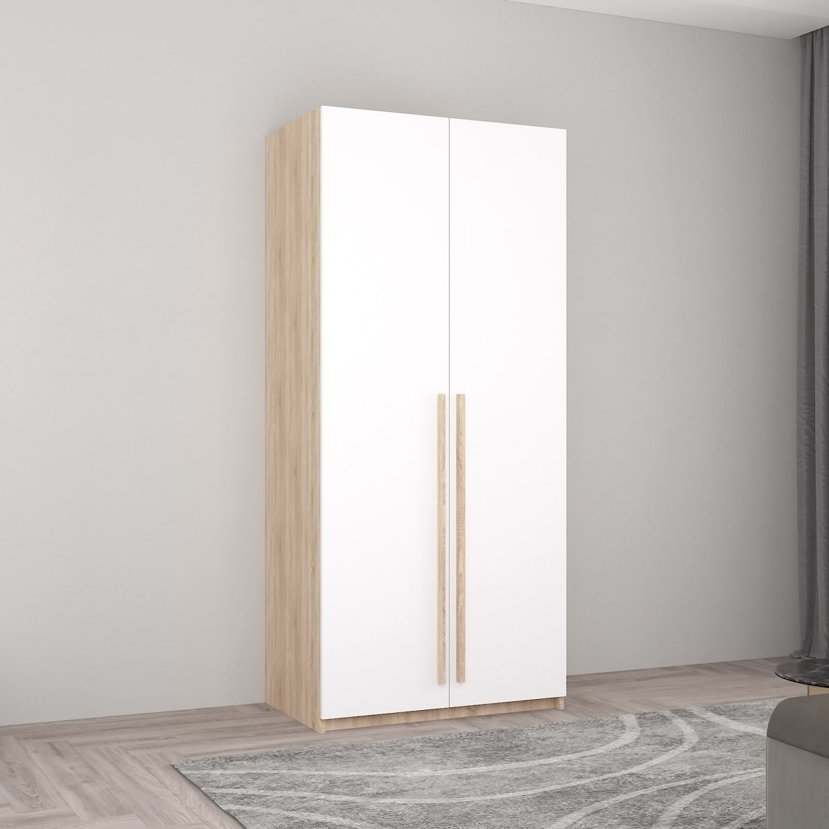 Dulap Smart-Home 0.80x0.56x2.0H m. cu bară p/u umerașe