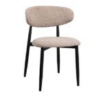 Scaun Meridian Beige + Black Legs