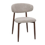 Scaun Meridian Light Brown (OTE Miami 160 Taupe) + Wooden Legs