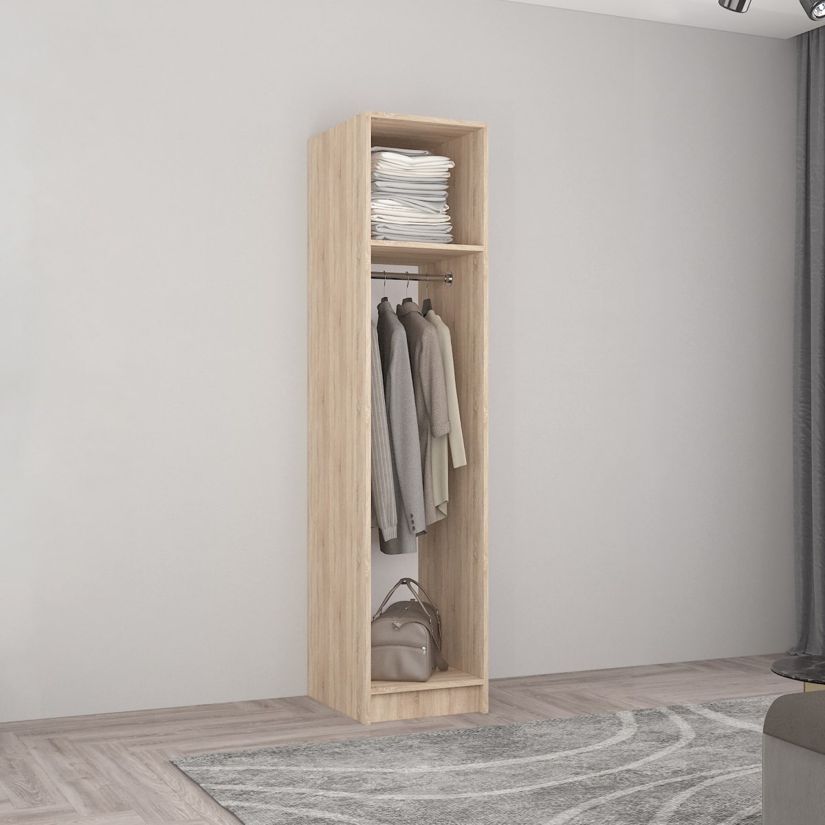 Dulap Smart-Home 0.40x0.56x2.0H m. cu bară p/u umerașe
