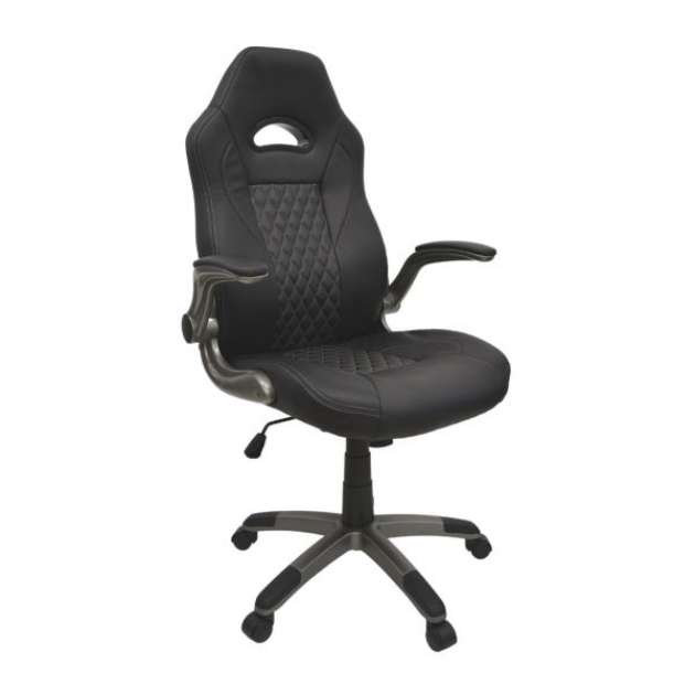 Fotoliu Birou F-86 Black Grey