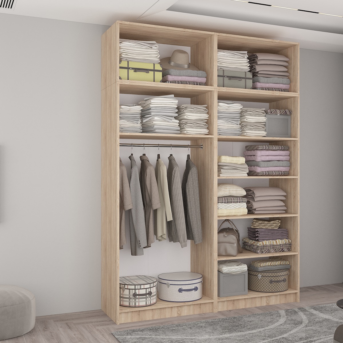 Dulap Smart-Home A+A+B+P 180x56x240/250/260H cm