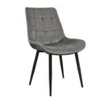 Scaun Hans Catifea Dark Grey HLR21+ Black Legs