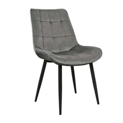 Scaun Hans Catifea Dark Grey HLR21+ Black Legs