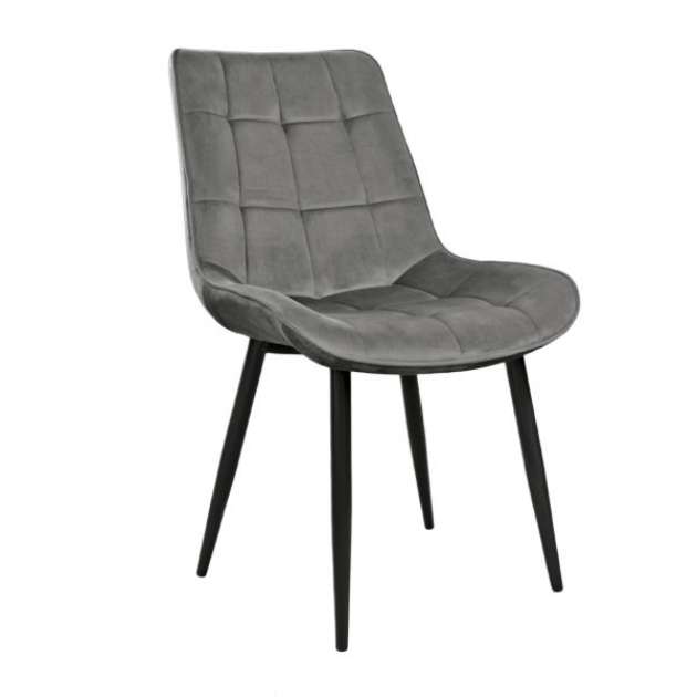 Scaun Hans Catifea Dark Grey HLR21+ Black Legs